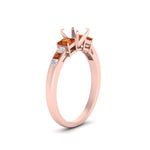 Load image into Gallery viewer, Semi Mount Channel Three Stone Classic Ring
