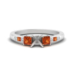 Load image into Gallery viewer, Semi Mount Channel Three Stone Classic Ring
