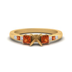 Load image into Gallery viewer, Semi Mount Channel Three Stone Classic Ring
