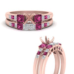 Load image into Gallery viewer, semi-mount-channel-three-stone-diamond-engagement-ring-with-pink-sapphire-in-rose-gold-FDENS205SMGSADRPI-NL-RG.jpg
