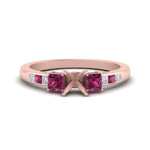 Load image into Gallery viewer, Semi Mount Channel Three Stone Classic Ring
