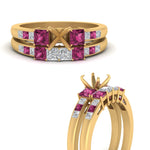 Load image into Gallery viewer, semi-mount-channel-three-stone-diamond-engagement-ring-with-pink-sapphire-in-yellow-gold-FDENS205SMGSADRPI-NL-YG.jpg
