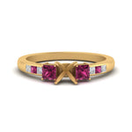 Load image into Gallery viewer, Semi Mount Channel Three Stone Classic Ring
