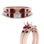 Load image into Gallery viewer, semi-mount-channel-three-stone-diamond-engagement-ring-with-ruby-in-rose-gold-FDENS205SMGRUDR-NL-RG.jpg
