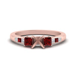 Load image into Gallery viewer, Semi Mount Channel Three Stone Classic Ring

