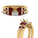 Load image into Gallery viewer, semi-mount-channel-three-stone-diamond-engagement-ring-with-ruby-in-yellow-gold-FDENS205SMGRUDR-NL-YG.jpg
