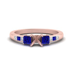 Load image into Gallery viewer, Semi Mount Channel Three Stone Classic Ring
