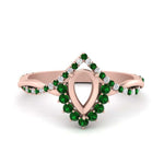 Load image into Gallery viewer, semi-mount-crown-halo-emerald-engagement-ring-in-FD10008SMRGEMGRANGLE3-NL-RG
