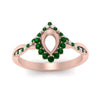 Load image into Gallery viewer, semi-mount-crown-halo-emerald-engagement-ring-in-FD10008SMRGEMGRANGLE3-NL-RG