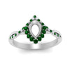Load image into Gallery viewer, semi-mount-crown-halo-emerald-engagement-ring-in-FD10008SMRGEMGRANGLE3-NL-WG