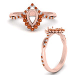 Load image into Gallery viewer, semi-mount-crown-halo-orange-sapphire-engagement-ring-in-FD10008SMRGSAORANGLE3-NL-RG

