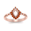 Load image into Gallery viewer, semi-mount-crown-halo-orange-sapphire-engagement-ring-in-FD10008SMRGSAORANGLE3-NL-RG