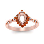 Load image into Gallery viewer, semi-mount-crown-halo-orange-sapphire-engagement-ring-in-FD10008SMRGSAORANGLE3-NL-RG
