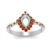 Load image into Gallery viewer, semi-mount-crown-halo-orange-sapphire-engagement-ring-in-FD10008SMRGSAORANGLE3-NL-WG