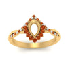 Load image into Gallery viewer, semi-mount-crown-halo-orange-sapphire-engagement-ring-in-FD10008SMRGSAORANGLE3-NL-YG