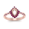 Load image into Gallery viewer, semi-mount-crown-halo-pink-sapphire-engagement-ring-in-FD10008SMRGSADRPIANGLE3-NL-RG