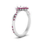 Load image into Gallery viewer, semi-mount-crown-halo-pink-sapphire-engagement-ring-in-FD10008SMRGSADRPIANGLE3-NL-WG
