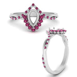 Load image into Gallery viewer, semi-mount-crown-halo-pink-sapphire-engagement-ring-in-FD10008SMRGSADRPIANGLE3-NL-WG
