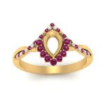 Load image into Gallery viewer, semi-mount-crown-halo-pink-sapphire-engagement-ring-in-FD10008SMRGSADRPIANGLE3-NL-YG
