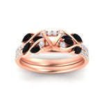 Load image into Gallery viewer, semi-mount-curved-vine-black-diamond-wedding-ring-set-in-rose-gold-fdens11635smgblackangle5-nl-rg.jpg?v=1764647161