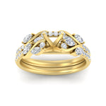 Load image into Gallery viewer, semi-mount-curved-vine-diamond-wedding-ring-set-in-yellow-gold-fdens11635smangle5-nl-yg.jpg?v=1764647161