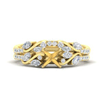 Load image into Gallery viewer, semi-mount-curved-vine-diamond-wedding-ring-set-in-yellow-gold-fdens11635smsleep-nl-yg.jpg?v=1764647161