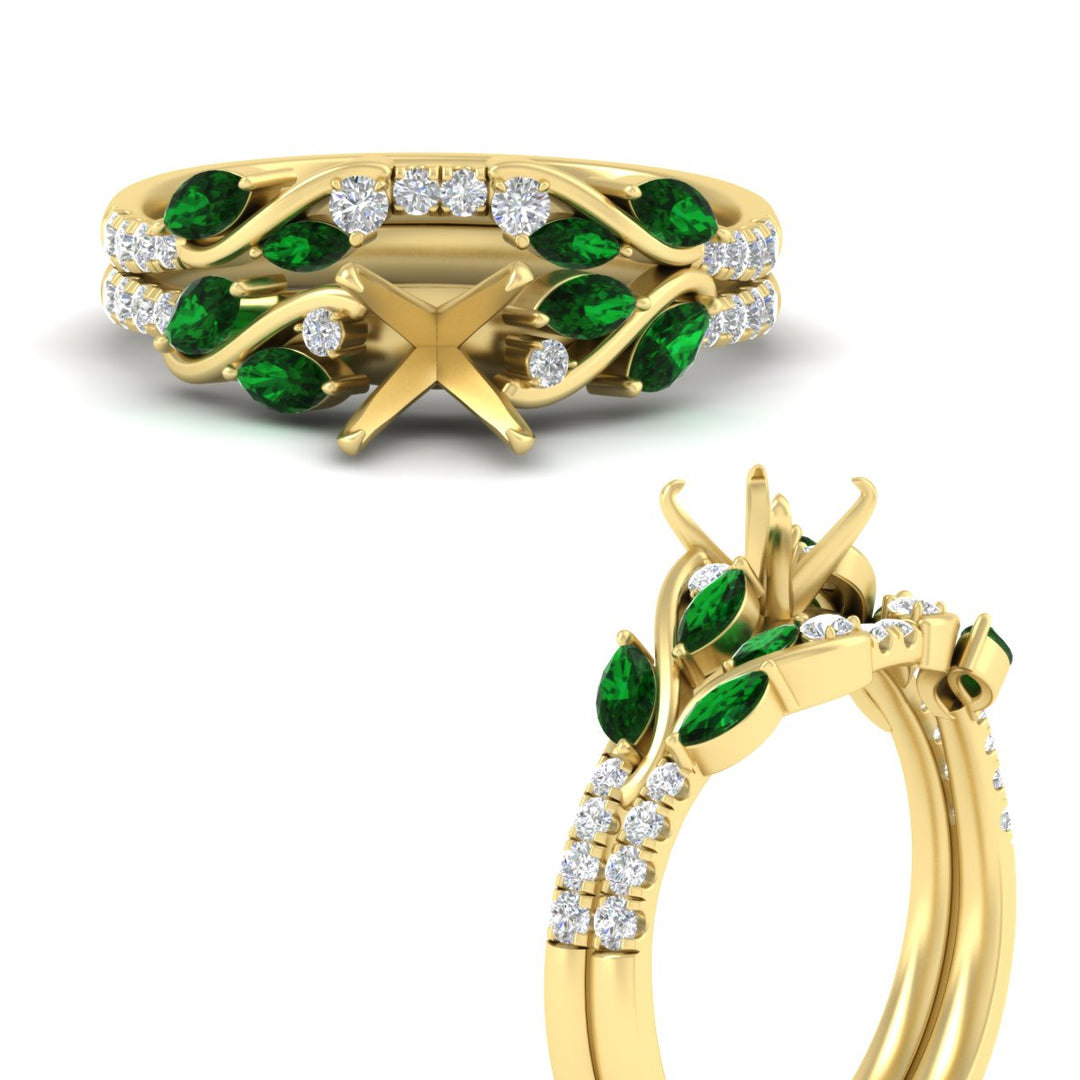 semi-mount-curved-vine-emerald-wedding-ring-set-in-yellow-gold-fdens11635smgemgrangle3-nl-yg.jpg?v=1764647161