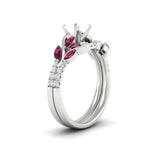 Load image into Gallery viewer, semi-mount-curved-vine-pink-sapphire-wedding-ring-set-in-white-gold-fdens11635smgsadrpiangle2-nl-wg.jpg?v=1764647161