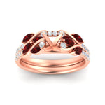Load image into Gallery viewer, semi-mount-curved-vine-ruby-wedding-ring-set-in-rose-gold-fdens11635smgrudrangle5-nl-rg.jpg?v=1764647161