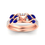 Load image into Gallery viewer, semi-mount-curved-vine-sapphire-wedding-ring-set-in-rose-gold-fdens11635smgsablangle5-nl-rg.jpg?v=1764647161