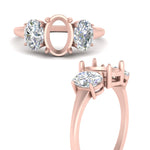 Load image into Gallery viewer, semi-mount-diamond-3-stone-basket-engagement-ring-in-rose-gold-FD10416SMRANGLE2-NL-RG
