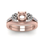Load image into Gallery viewer, semi-mount-diamond-celtic-wedding-set-in-14K-rose-gold-FDENS2255B3SMANGLE5-NL-RG?v=1756977152

