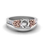 Load image into Gallery viewer, semi-mount-diamond-celtic-wedding-set-in-14K-white-gold-FDENS2255B3SM-NL-WG?v=1756977152
