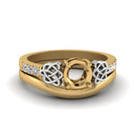 Load image into Gallery viewer, semi-mount-diamond-celtic-wedding-set-in-14K-yellow-gold-FDENS2255B3SM-NL-YG?v=1756977151
