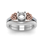 Load image into Gallery viewer, semi-mount-diamond-celtic-wedding-set-in-950-Platinum-FDENS2255B3SMANGLE5-NL-WG?v=1756977151
