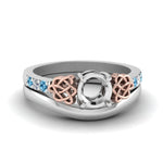 Load image into Gallery viewer, semi-mount-diamond-celtic-wedding-set-with-blue-topaz-in-14K-white-gold-FDENS2255B3SMGICBLTO-NL-WG?v=1756977152
