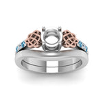 Load image into Gallery viewer, semi-mount-diamond-celtic-wedding-set-with-blue-topaz-in-950-Platinum-FDENS2255B3SMGICBLTOANGLE5-NL-WG?v=1756977152
