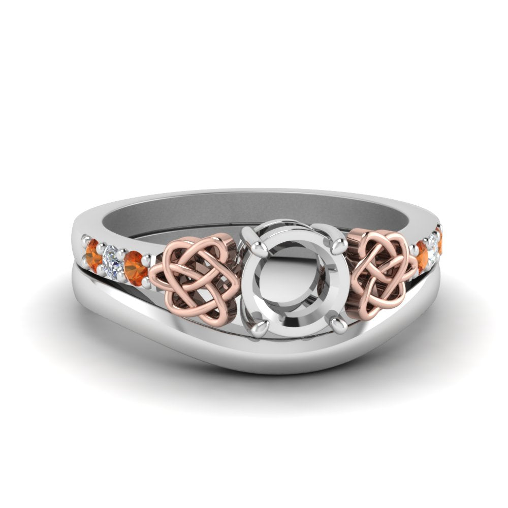 semi-mount-diamond-celtic-wedding-set-with-orange-sapphire-in-14K-white-gold-FDENS2255B3SMGSAOR-NL-WG?v=1756977152