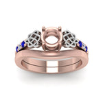 Load image into Gallery viewer, semi-mount-diamond-celtic-wedding-set-with-sapphire-in-14K-rose-gold-FDENS2255B3SMGSABLANGLE5-NL-RG?v=1756977152
