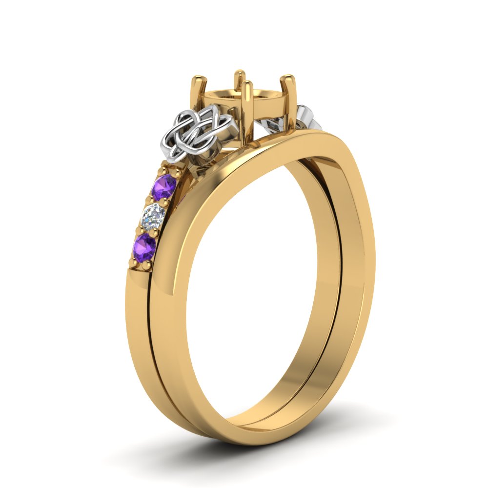 semi-mount-diamond-celtic-wedding-set-with-violac-topaz-in-14K-yellow-gold-FDENS2255B3SMGVITOANGLE2-NL-YG?v=1756977157