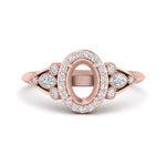 Load image into Gallery viewer, semi-mount-diamond-halo-edwardian-engagement-ring-in-FD9778SMR-NL-RG
