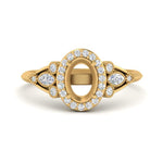 Load image into Gallery viewer, semi-mount-diamond-halo-edwardian-engagement-ring-in-FD9778SMR-NL-YG
