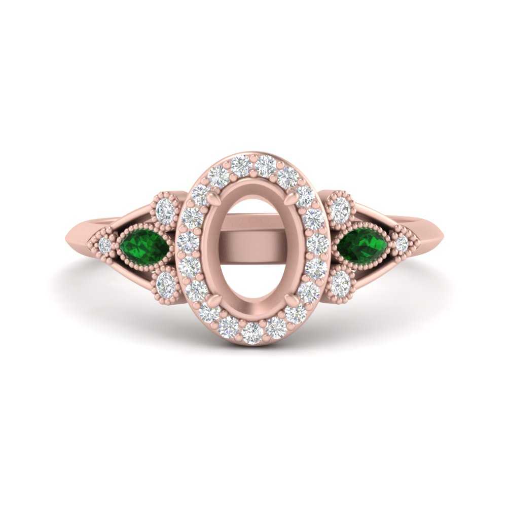 semi-mount-diamond-halo-edwardian-engagement-ring-with-emerald-in-FD9778SMRGEMGR-NL-RG