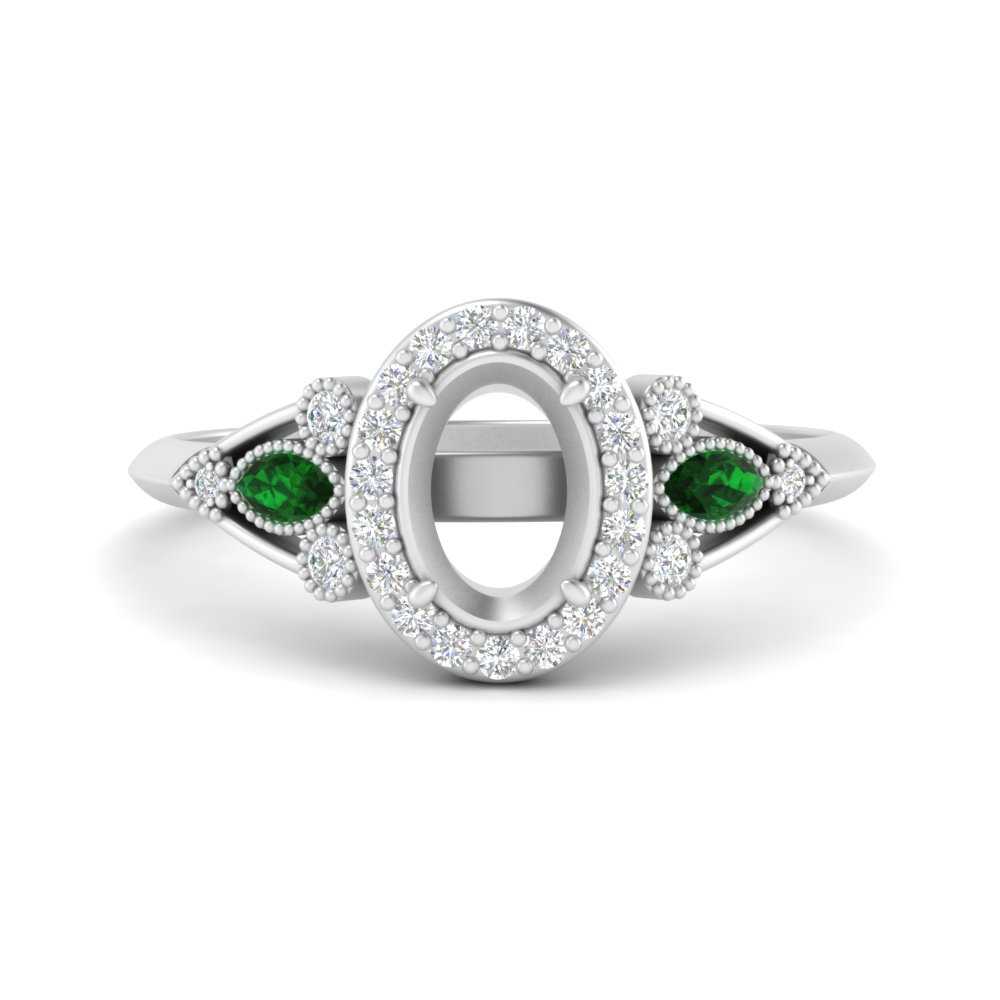 semi-mount-diamond-halo-edwardian-engagement-ring-with-emerald-in-FD9778SMRGEMGR-NL-WG