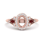 Load image into Gallery viewer, semi-mount-diamond-halo-edwardian-engagement-ring-with-ruby-in-FD9778SMRGRUDR-NL-RG
