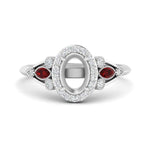Load image into Gallery viewer, semi-mount-diamond-halo-edwardian-engagement-ring-with-ruby-in-FD9778SMRGRUDR-NL-WG
