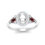 Load image into Gallery viewer, semi-mount-diamond-halo-edwardian-engagement-ring-with-ruby-in-FD9778SMRGRUDR-NL-WG
