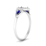Load image into Gallery viewer, semi-mount-diamond-halo-edwardian-engagement-ring-with-sapphire-in-FD9778SMRGSABL-NL-WG
