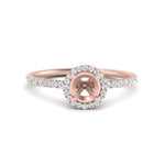 Load image into Gallery viewer, semi-mount-diamond-halo-petite-engagement-ring-in-rose-gold-FD8523SMRANGLE3-NL-RG
