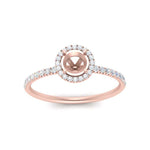 Load image into Gallery viewer, semi-mount-diamond-halo-petite-engagement-ring-in-rose-gold-FD8523SMRANGLE3-NL-RG
